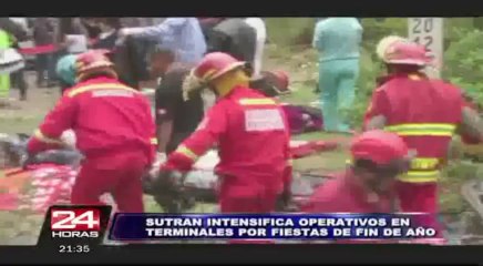 Sutran intensifica control en terminales por fiestas de fin de año