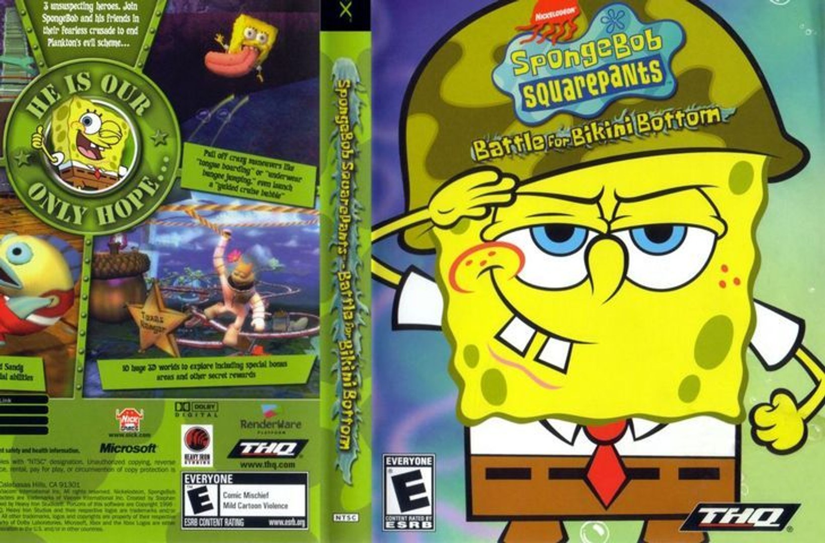 SpongeBob SquarePants Battle for Bikini Bottom Gameplay Played on X360
