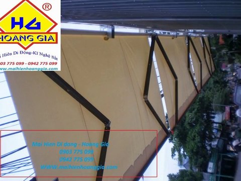 mái hiên di dộng - mái hiên - mái xếp di động - Mái Xếp