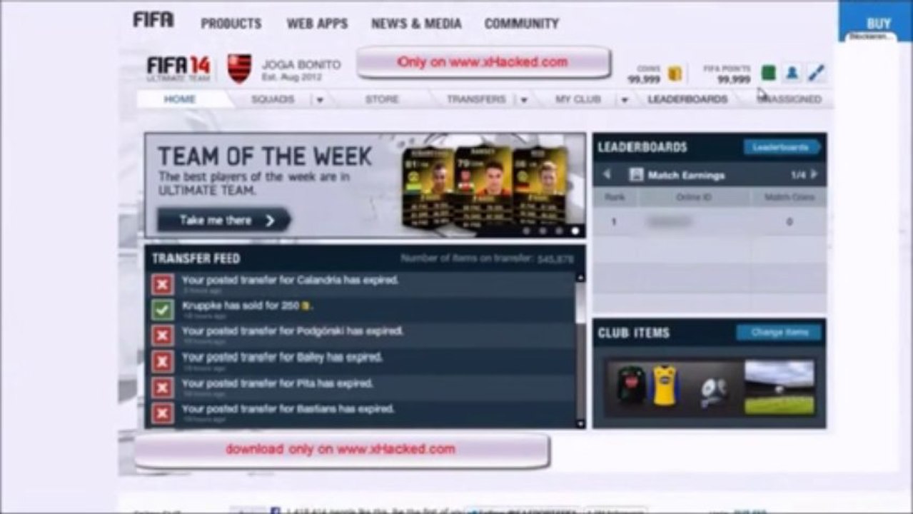 FIFA 14 Ultimate Team Coin Generator 2014 - Free FIFA 14 Ultimate 2013...