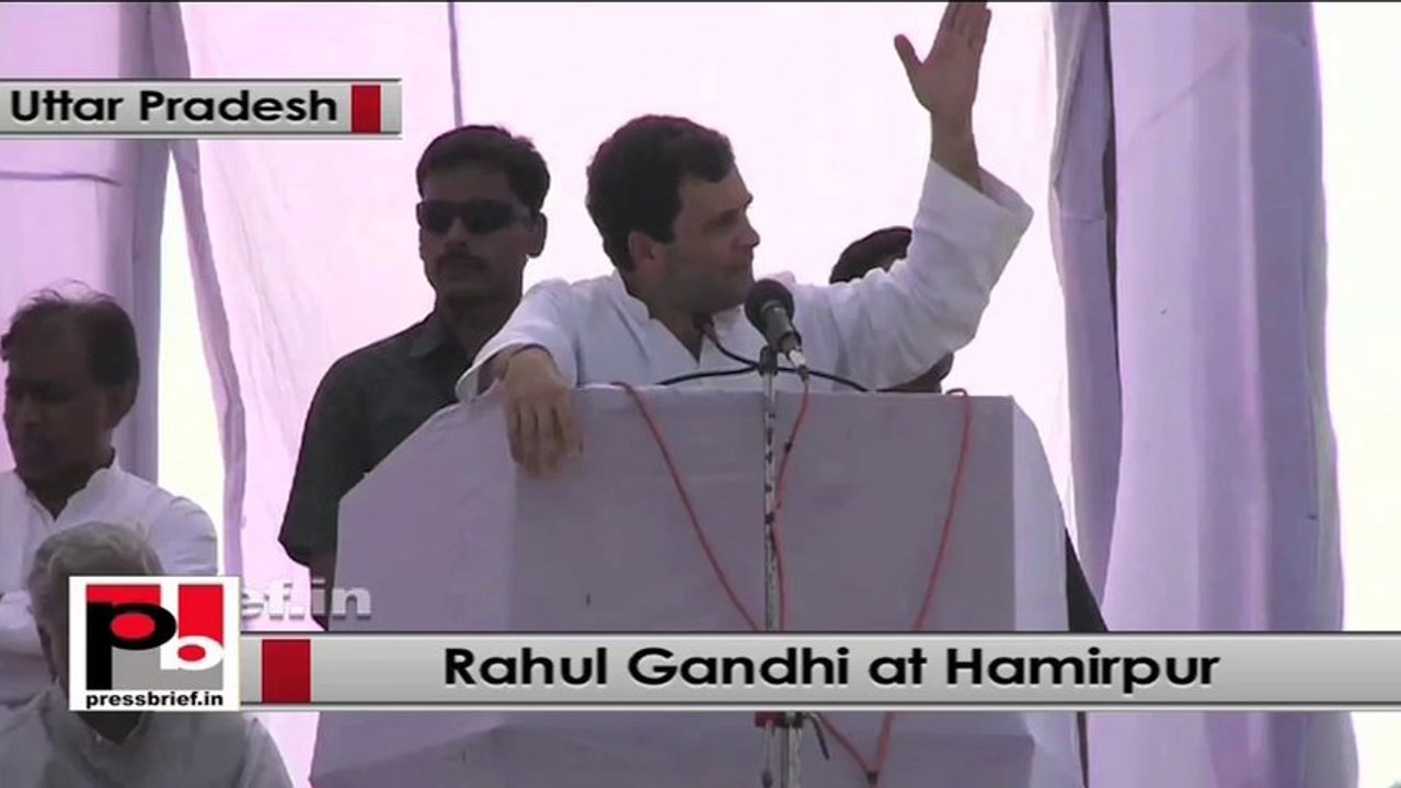 Rahul Gandhi : Bring Congress to diminish your problems
