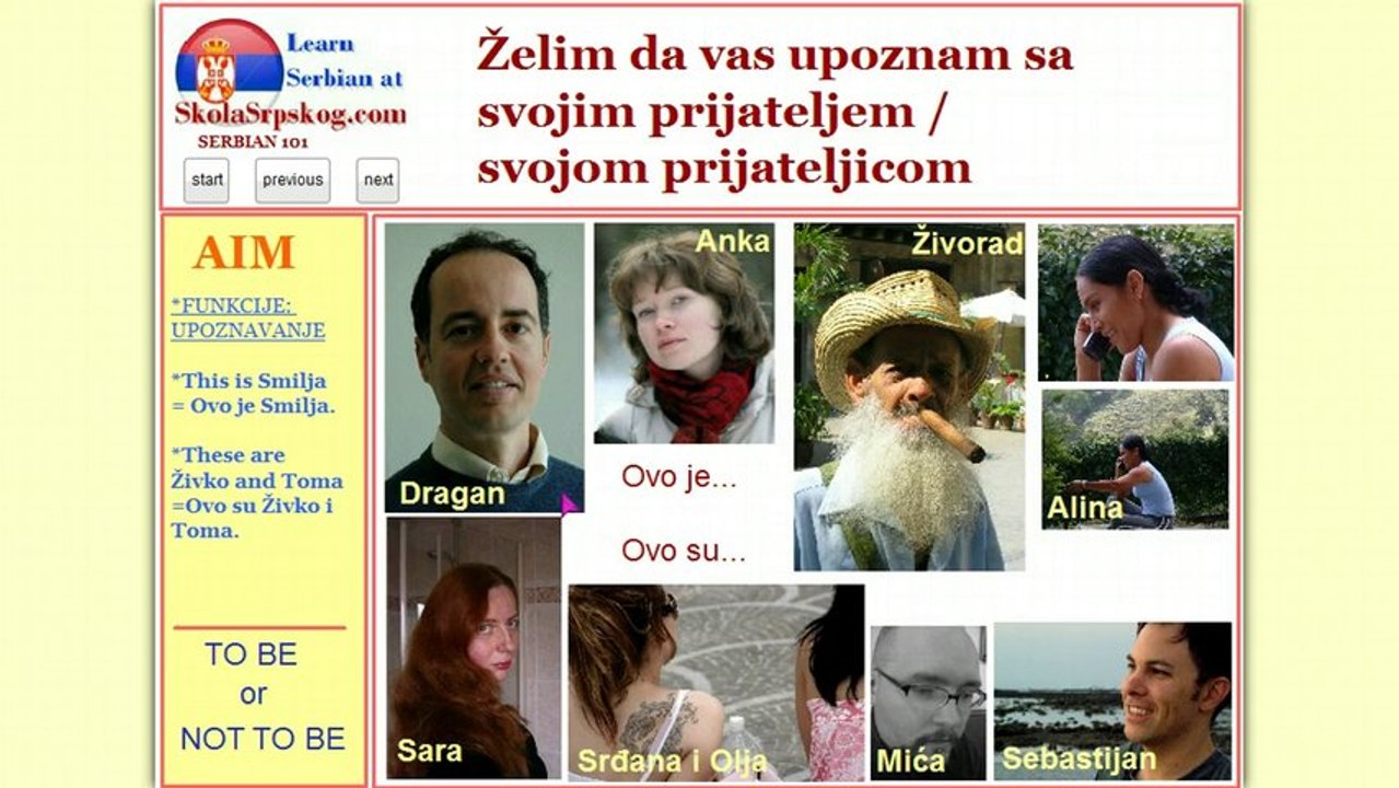 Serbian 101 - Introductions