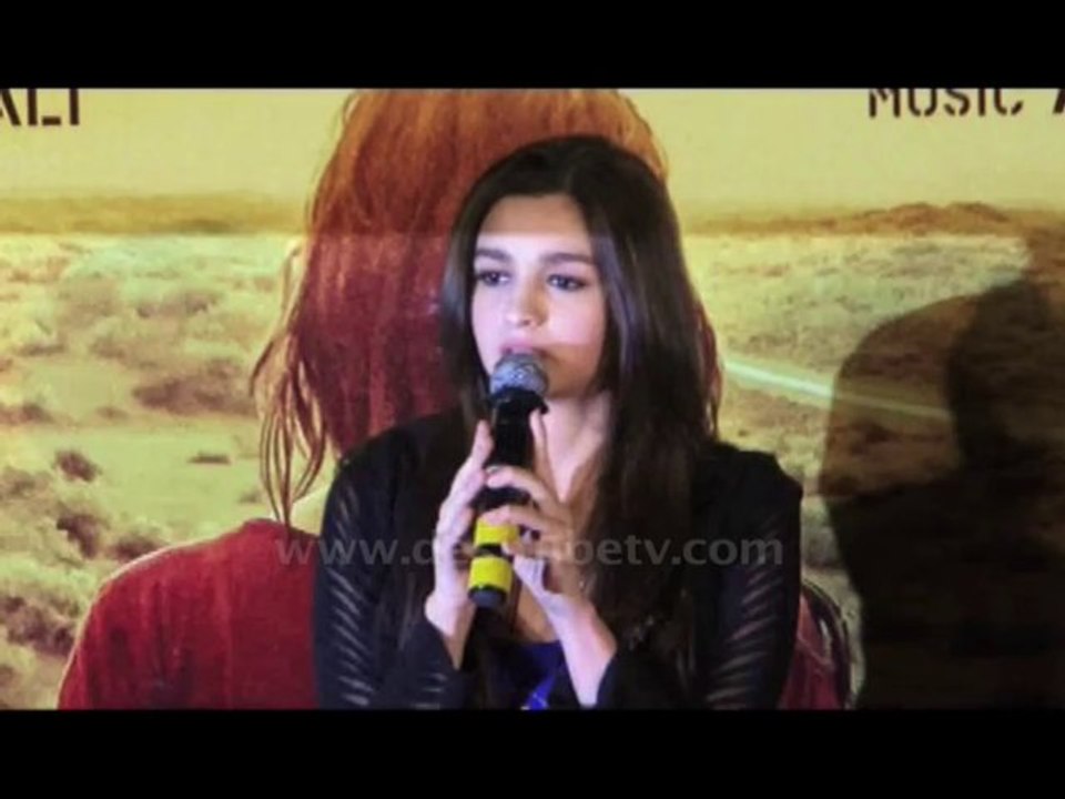 Alia bhatt  was nervous and even she was getting emotional during the press conference on the launching of her film 'highway' in which she has played a challenging role