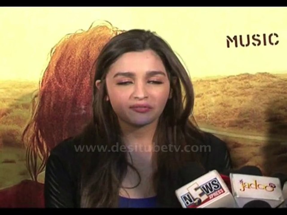 Alia Bhatt wished happy new year to all her fans on the launching of her upcoming film 'Highway' in which she has played a challenging role