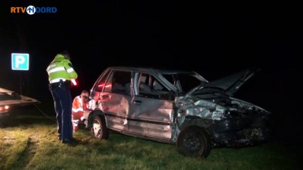 Auto raakt total loss bij eenzijdig ongeval - RTV Noord