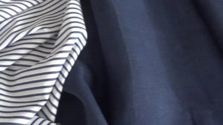 The Navy Blue Pant with White Shirt with Navy Blue Stripes | Zimba Custom Tailor