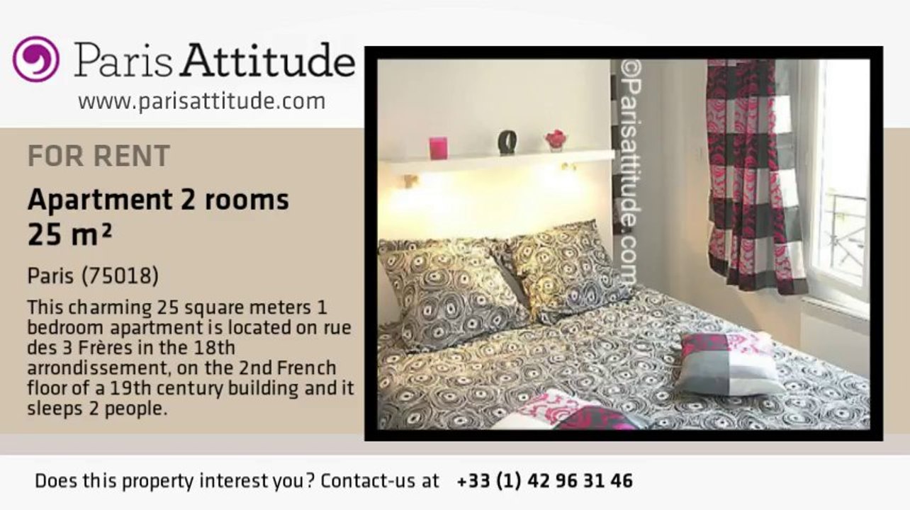 1 Bedroom Apartment for rent - Sacré Cœur, Paris - Ref. 179