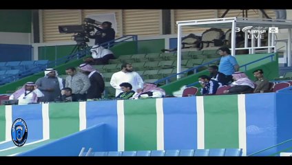 لقاء المنسق الاعلامي بنادي النهضة عثمان البركه في لقاء الشعله بدوري جميل