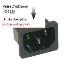 Clearance Interpower 8301312 IEC 60320 C14 Snap In Power Inlet with Quick Disconnects 1.5mm Panel Thickness, IEC 60320 C14...