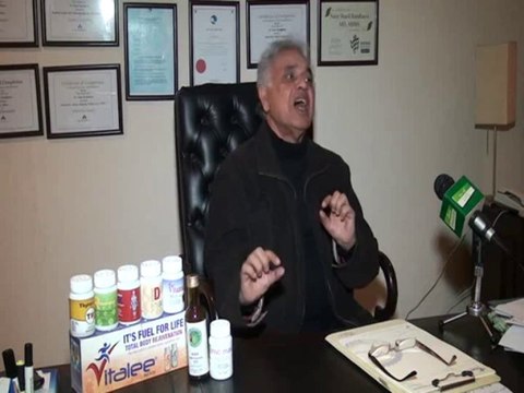 Dr. Muhammad Riaz CEO Vitalee Holistic Health care Lahore talking with Jeevey Pakistan.