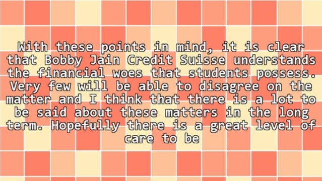 Bobby Jain Credit Suisse: How Can Students Become Helped?