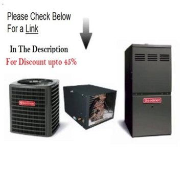 Clearance Goodman R410A 14 SEER Complete Split System Dual Fuel 5 Ton SSZ140601, CHPF4860D6, GMH950905DX