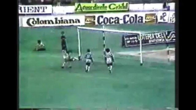 GOL AMARO CARLOS NADAL DEPORTIVO CALI 1X1 ATLÉTICO NACIONAL NOVIEMBRE 1 DE 1982