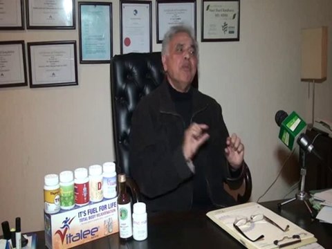 Dr. Muhammad Riaz CEO Vitalee Holistic Health care Lahore talking with Jeevey Pakistan.(2)