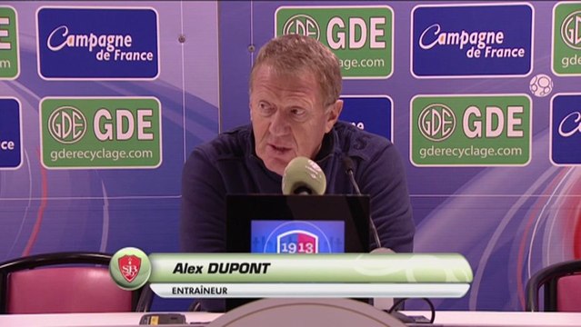 Conférence de presse SM Caen - Stade Brestois 29 (0-0) : Patrice GARANDE (SMC) - Alex DUPONT (SB29) - 2013/2014
