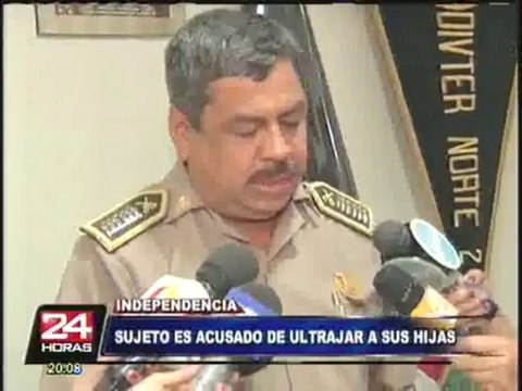 Sujeto acusado de violar a sus hijas fue capturado en el distrito de Independencia