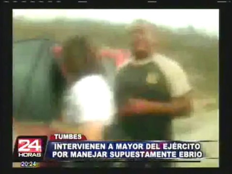 Tumbes: detienen a mayor del Ejército por manejar en aparente estado de ebriedad
