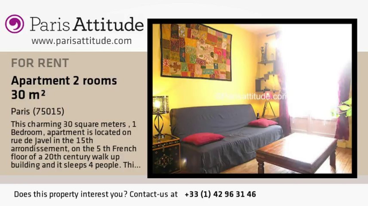1 Bedroom Apartment for rent - Parc André Citroën, Paris - Ref. 6900