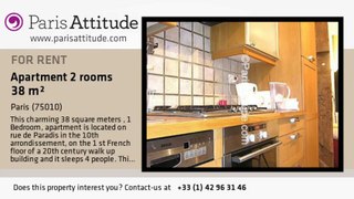 1 Bedroom Apartment for rent - Faubourg St Martin, Paris - Ref. 6895