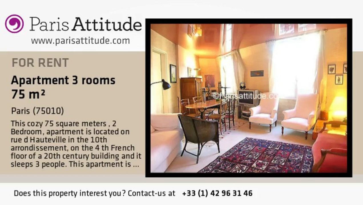 2 Bedroom Apartment for rent - Poissonnière, Paris - Ref. 6843