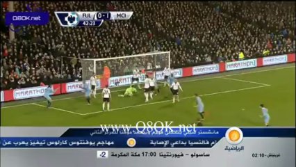 أهداف مباراة #مانشستر_سيتي و #فولهام 4-2 في #الدوري_الانجليزي 21-12-2013