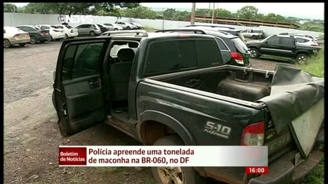 Polícia apreende uma tonelada de maconha na BR-060 no DF