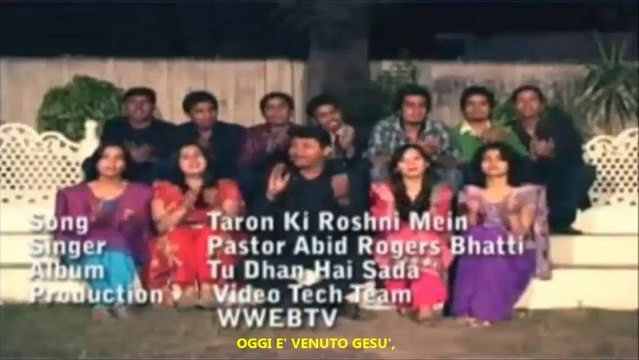 Best Urdu Hindi Christmas Song TARON KI ROSHINI MEIN by Pastor Abid Rogers Bhatti.SUB ITA