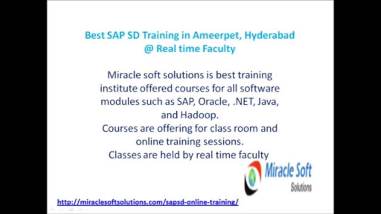 SAP SD Online training  |  SD Online training Free demo