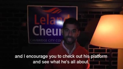 Leland Cheung Council Candidate Cambridge