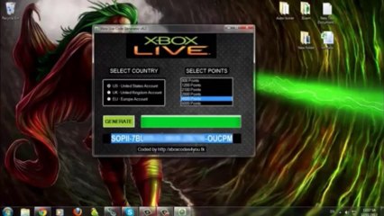 Xbox Live Codes Generator 2013 Free Microsoft Points Downloa