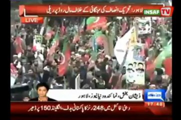 Latest Update by Dunya News on PTI Protest Against Mehngai in Lahore