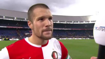04-12-2011 Ron Vlaar na Feyenoord - PSV