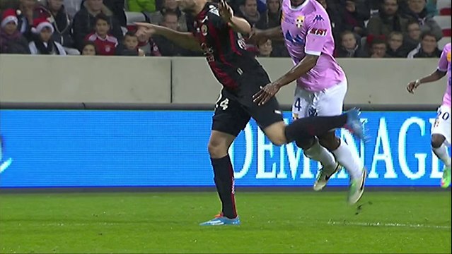 But Cédric MONGONGU (27ème pen) - OGC Nice - Evian TG FC - (3-1) - 21/12/13 (OGCN - ETG)