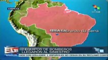 Al menos 11 muertos y 10 heridos tras accidente en Brasil