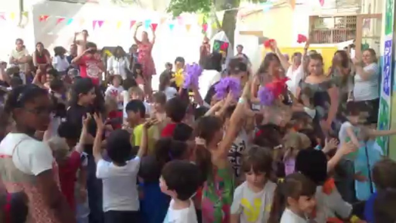 Projection de bulles pour l'école maternelle aix sextius à Aix en Provence