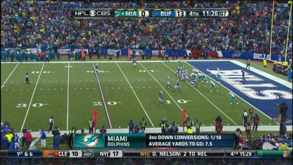 Moore throws a great pass then a pick