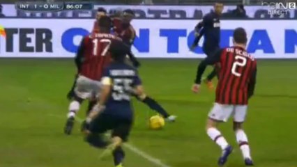 Amazing backheel goal Rodrigo Palacio (1-0) - Inter vs AC Milan (22/12/2013)