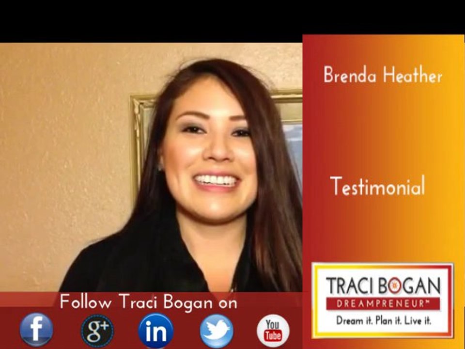 Goal Setting Testimonial 39, by Traci Bogan Goal Speaker