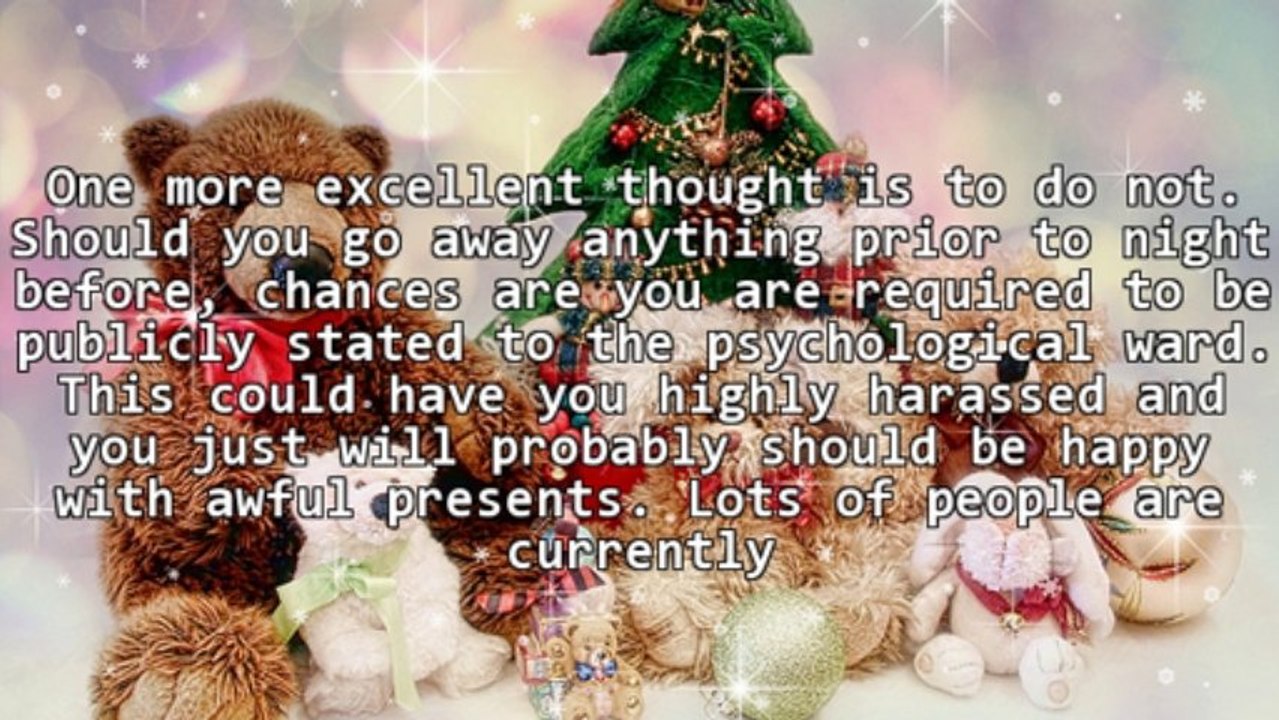 Try To Make The Yuletide Season Buying Simple And Easy This Year