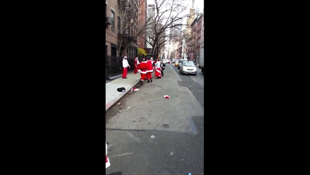 Baston de rue de Pères Noël