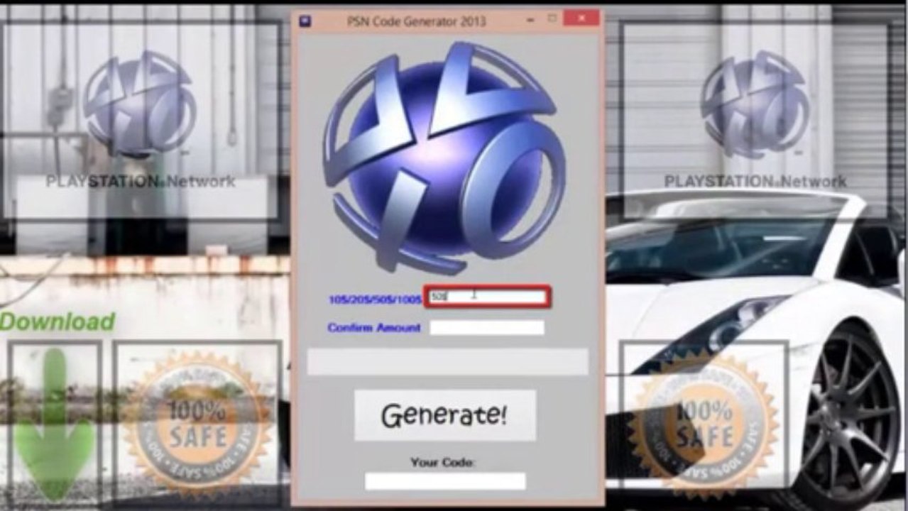 Get Free PSN Code Generator 2013 (Fully Working)