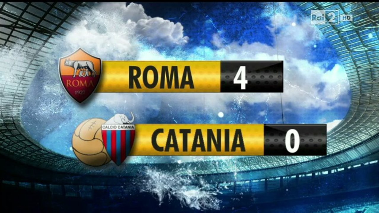 Roma 4-0 Catania  all goals & Highlights 22-12-2013 by tvgoals.net