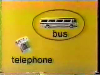 Classic Sesame Street animation - Draw the Circle Around the Bus, Cross out the Telephone