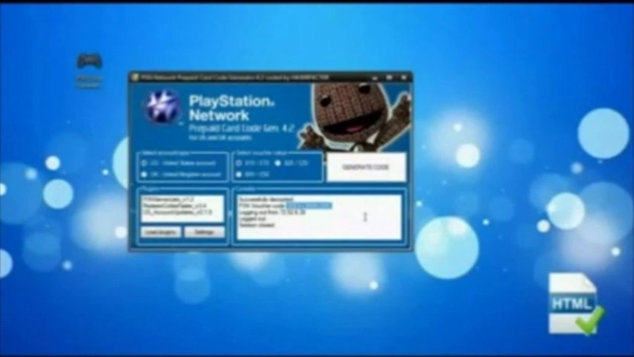 [100% WORKING] PSN Card _ Code Generator v3.4 [ December 2013]