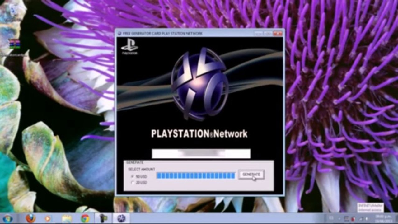 Free Play station network Code Card generator PSN 2013