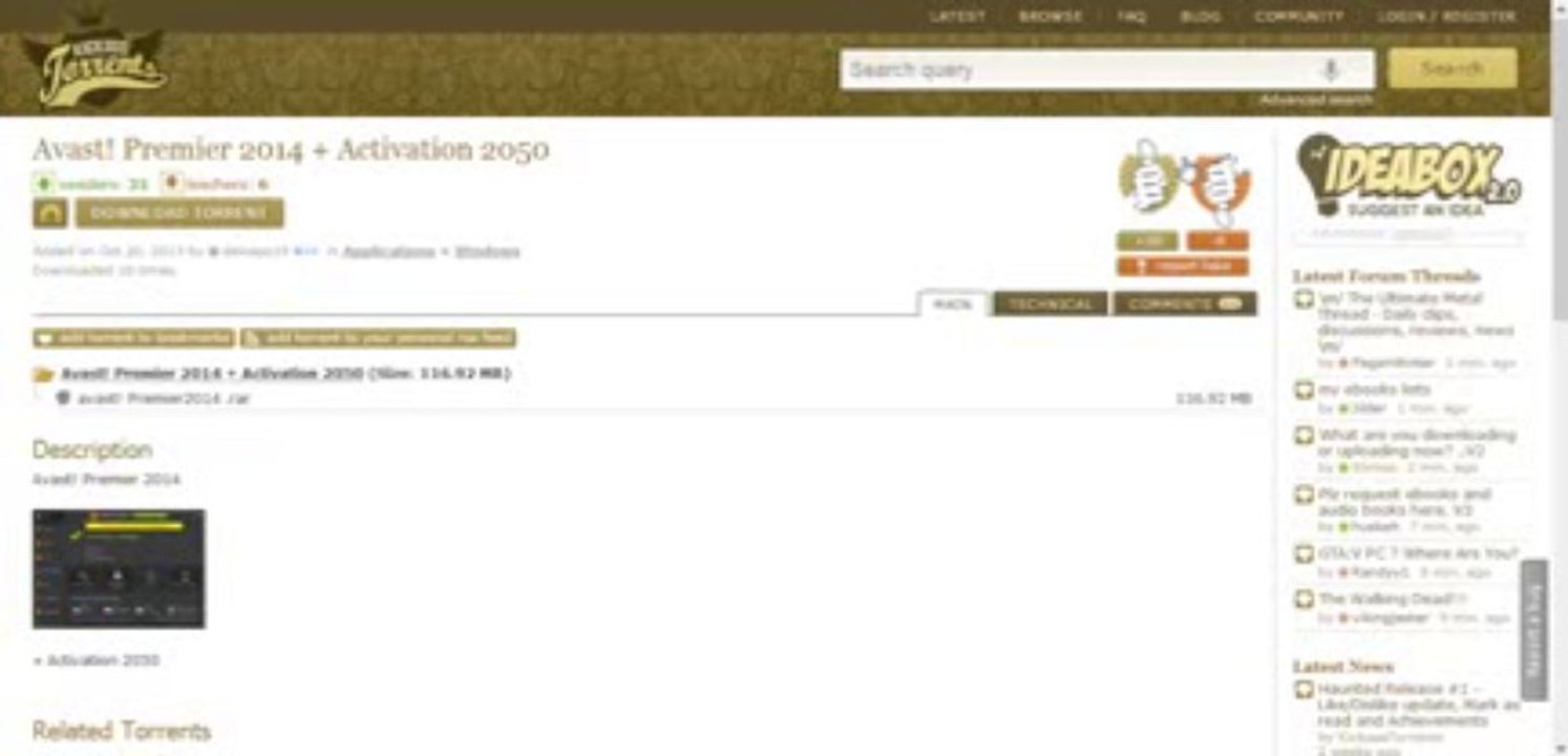 Avast Premier 2014 Free Download - With Serial Key (activation 2050) Updated