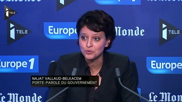 Najat Vallaud-Belkacem au Grand Rendez-vous Europe1 iTélé LeMonde 2/3