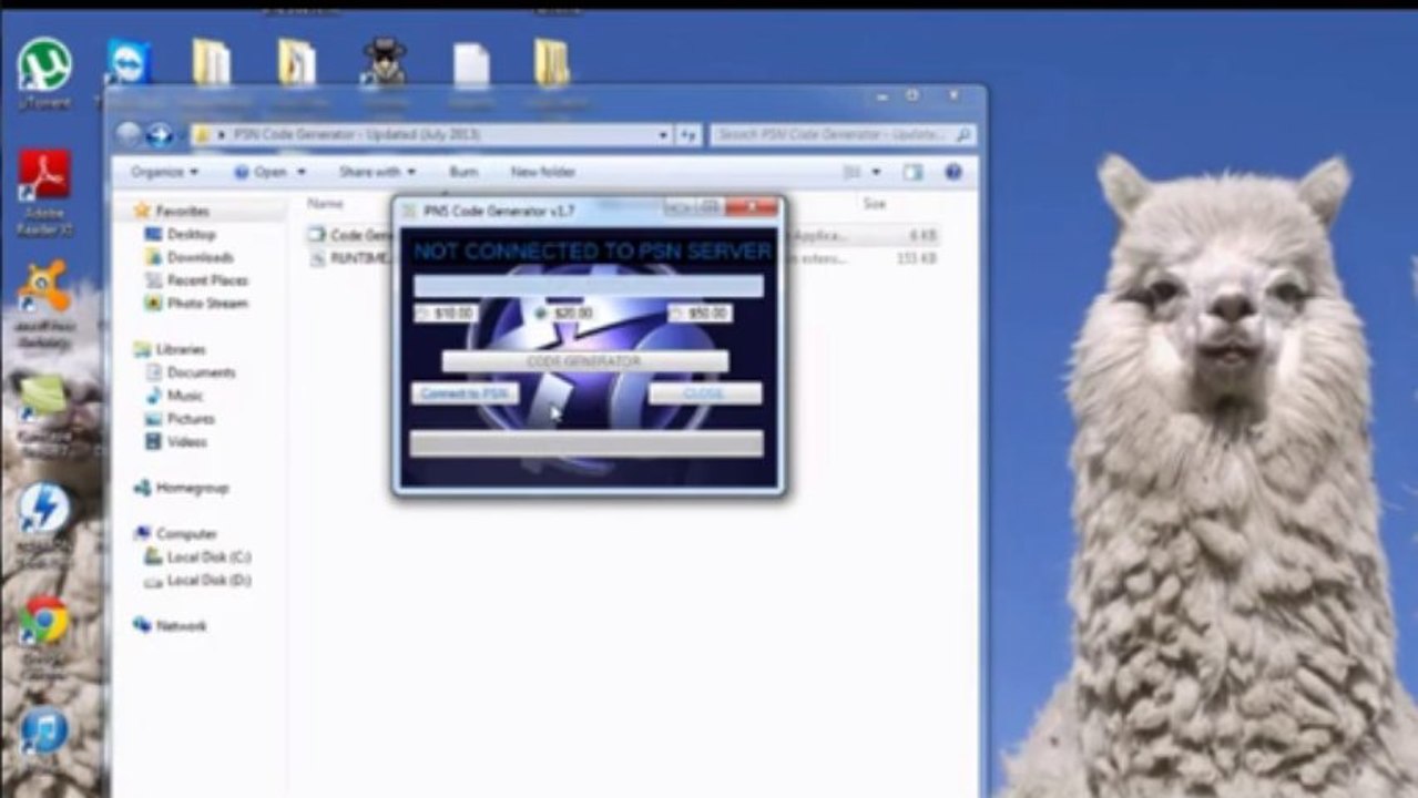 PSN Code Generator - Updated 2013)