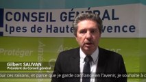 Voeux 2014 de Gilbert Sauvan, Président du Conseil général des Alpes de Haute-Provence