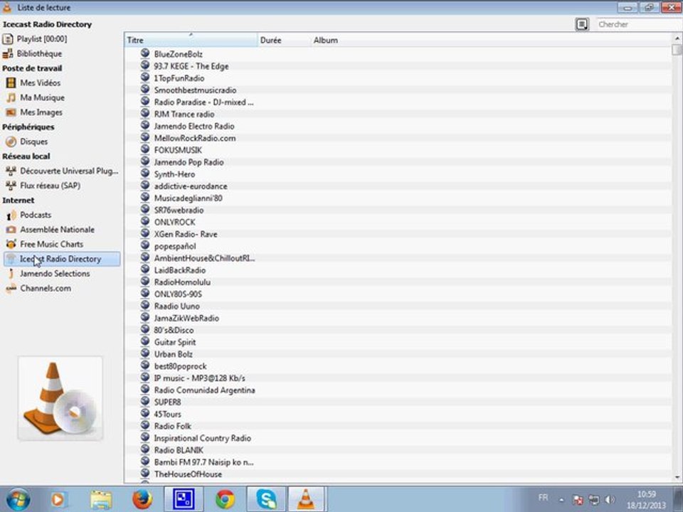 ecouter la radio avec vlc